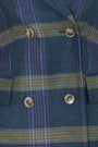Close up of the Huntley Blazer in Stirling Plaid. 