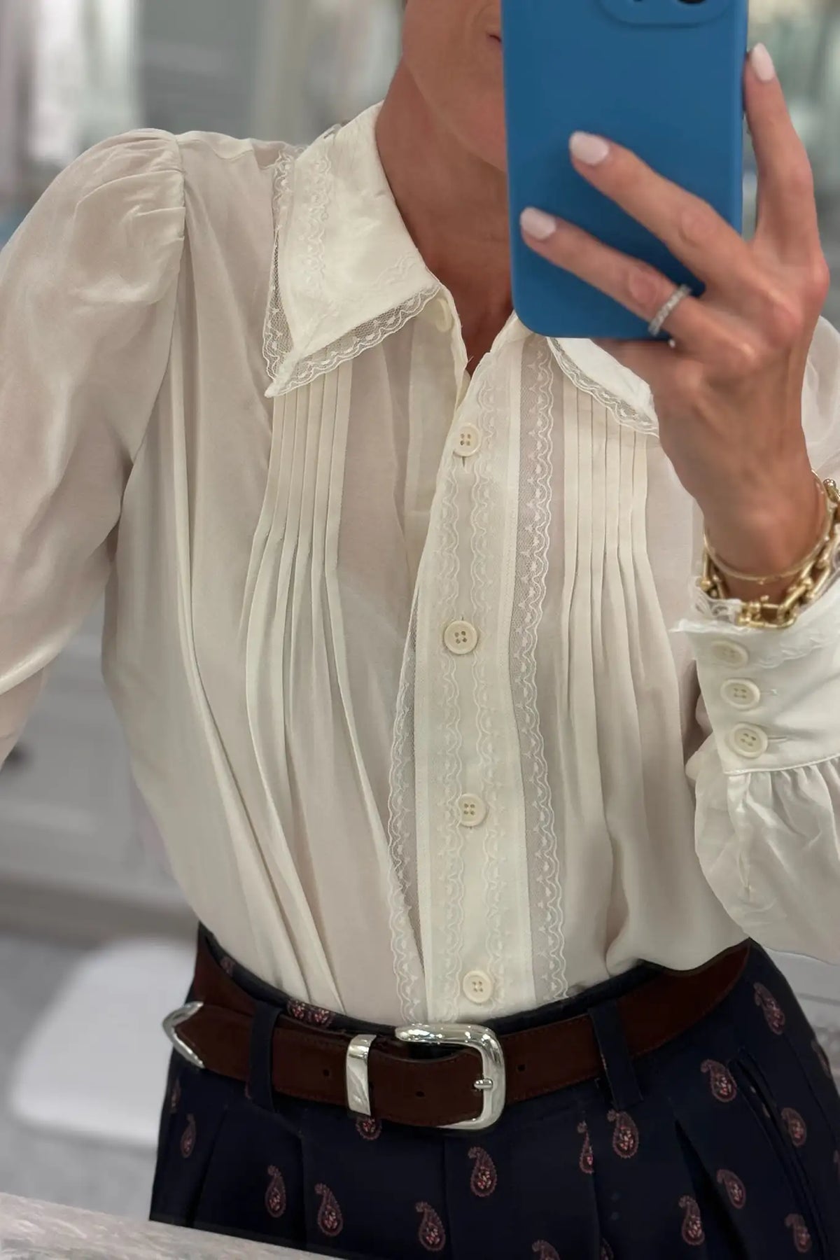 Hunter in the James Shirt with the Whitton Pant