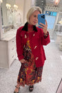 Hunter in the Keegan Toggle Jacket, Connor Top and Wimberly Skirt.