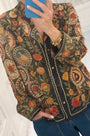 Hunter in the Gina Top in Found Heirloom and the Mallory Jeans.