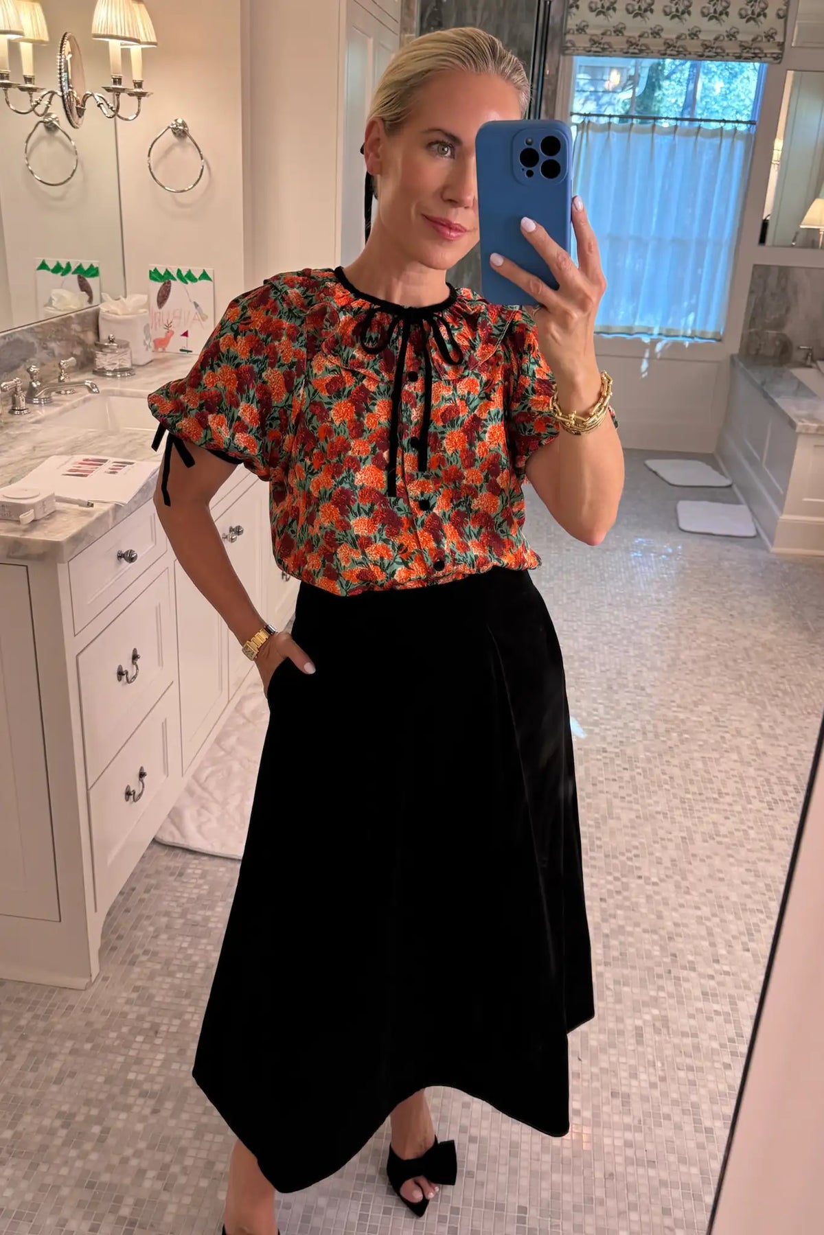 Hunter in the Connelly Top and Atlyn Skirt.