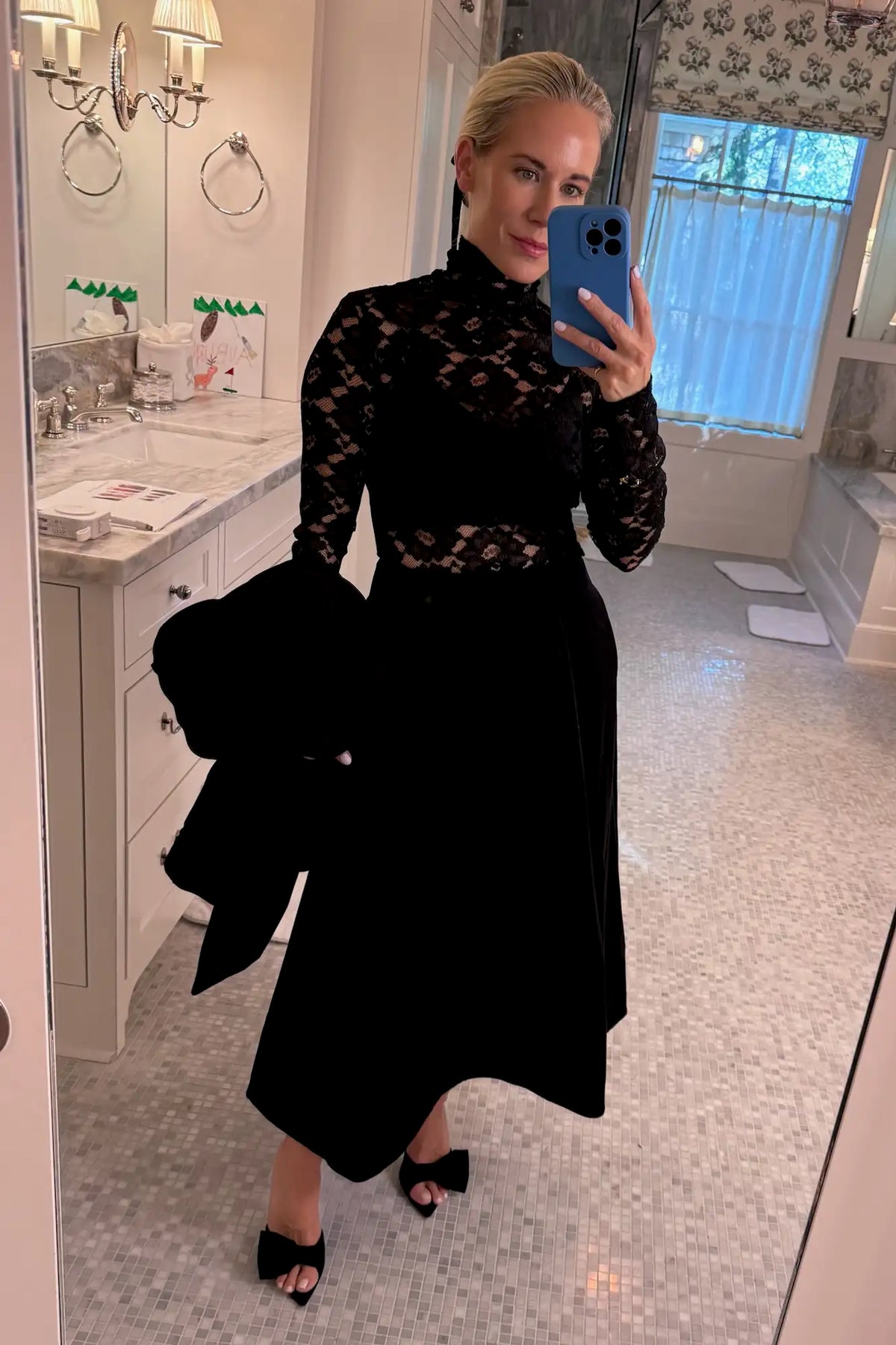 Hunter in the Blaise Top and Atlyn Skirt.