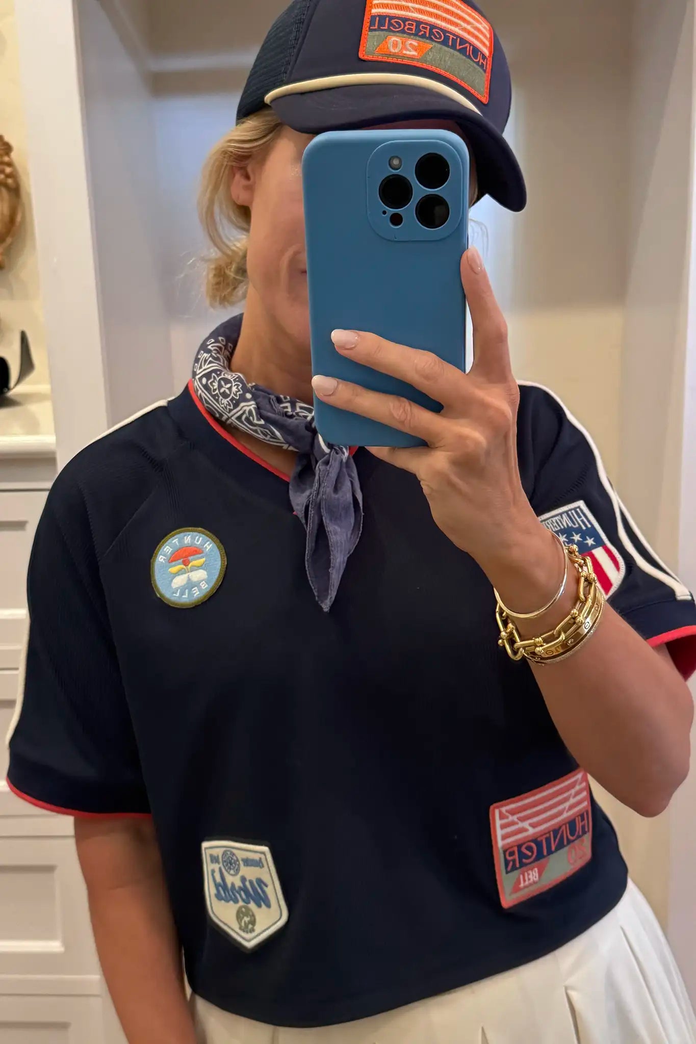 Hunter wearing the HB Athletic Club Jersey and Hat.
