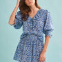 The Imogen Blouse in Bermuda Blooms paired with matching Jemma Shorts. 