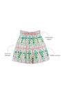 The Jemma Shorts in Pink Trellis.