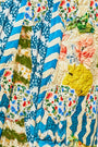 Close up of the Ashton Shorts in Morning Glory print
