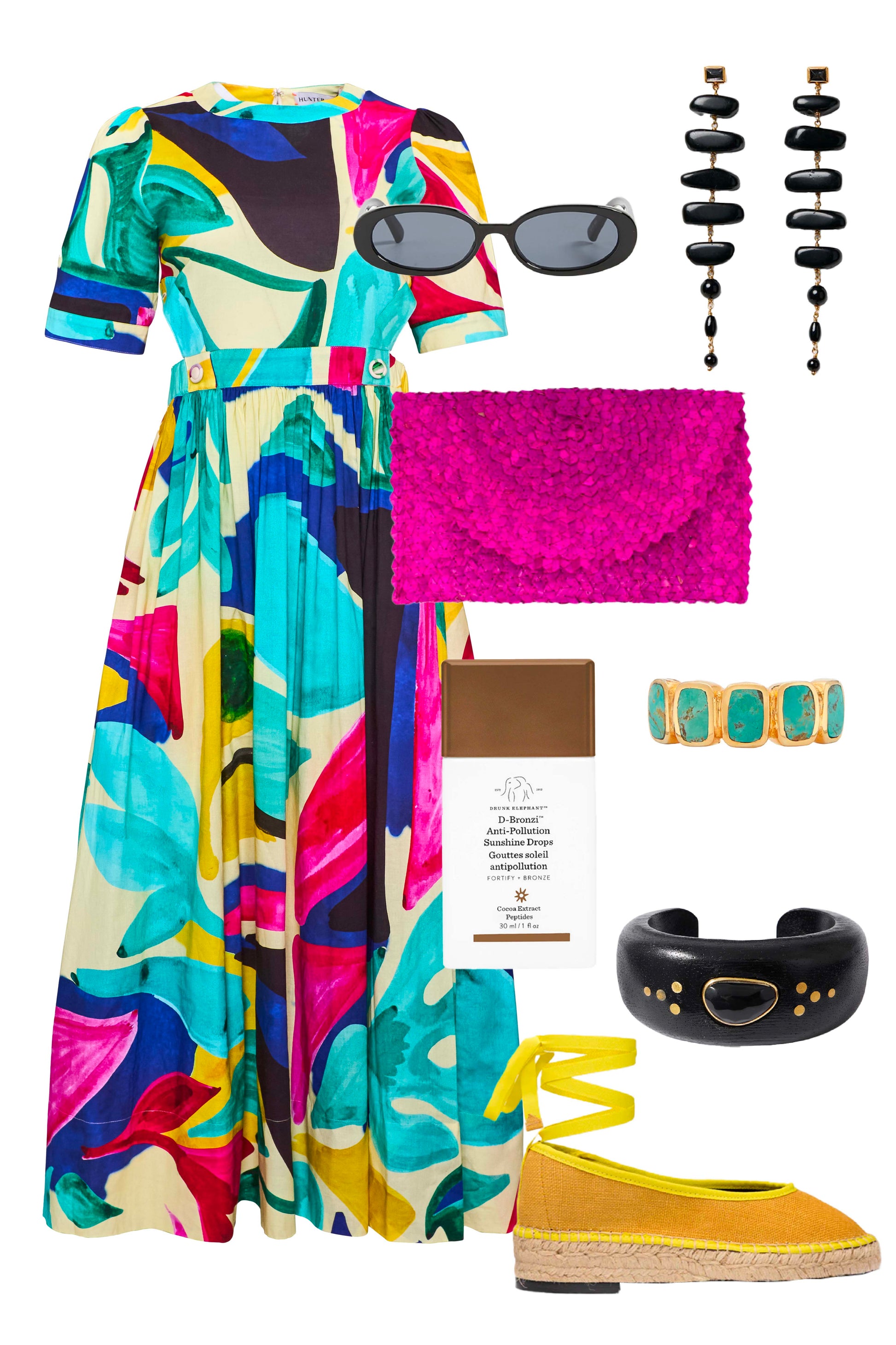 colorful cut out dress Printed Mesh V-neck Cutout Open Back Ruched Maxi Dress