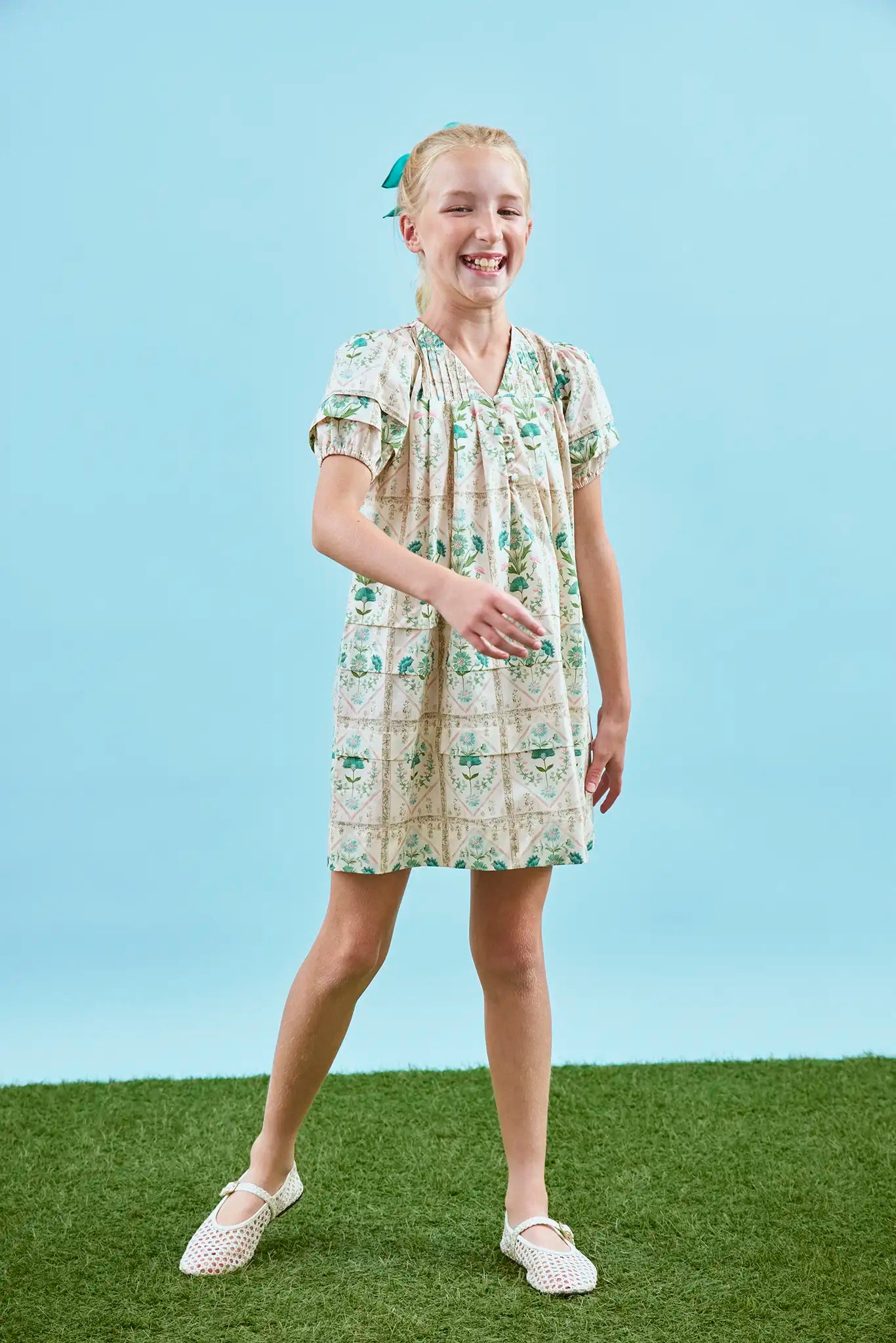 Kids Jenkins Dress | Puff Sleeve Kids Dress | Hunter Bell Kids Jenkins Dress | Puff Sleeve Kids Dress | Hunter Bell