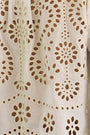 Close up of the Jennifer Top in Ivory. 