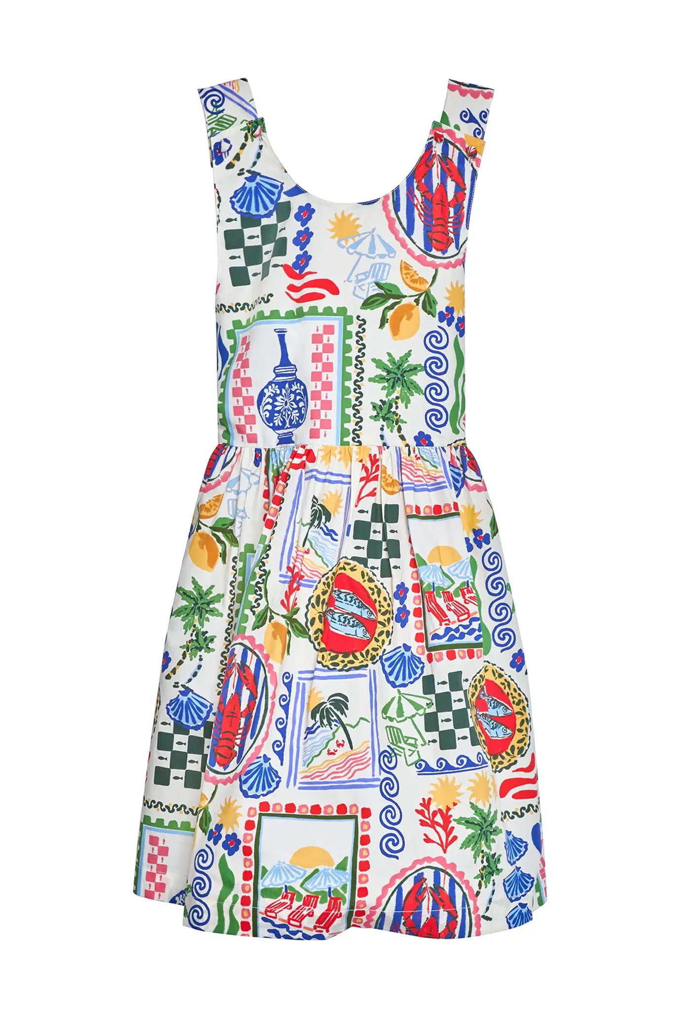 The kids June Dress in Coastal Conversation 