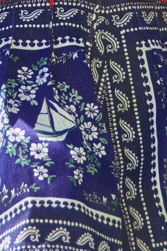 ボトムス House on the Hill Short Pants (Navy) Willa Short | Navy Patterned Shorts | Hunter Bell
