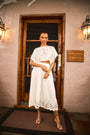 The Keira Top in White paired with matching Tatum Skirt.