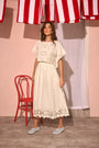 The Keira Top in White paired with matching Tatum Skirt.