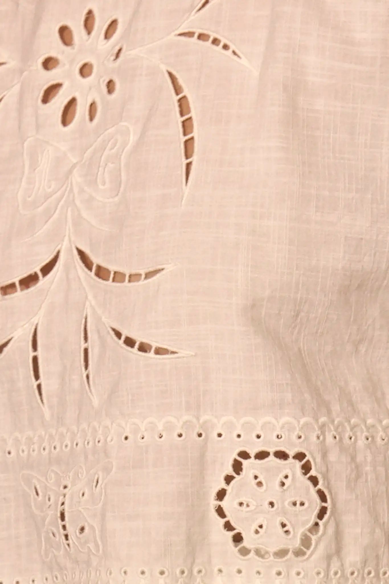 Close up of the Keira Top in White.