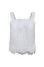 The Kelsey Top in white lace. 
