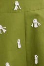 Close up of the Ida Skirt in Palm Sand Dollars. 