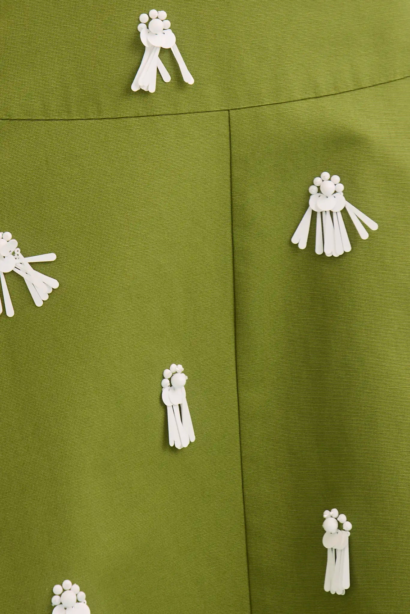 Close up of the Ida Skirt in Palm Sand Dollars. 