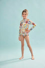 The Kids Rashguard in Coastal Conversation, longsleeve