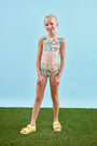 The Kids two-piece swim set in morning glory