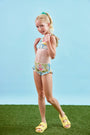 The Kids two-piece swim set in morning glory