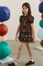 The Kids Drifter Mini Dress in Glen Paisley. 