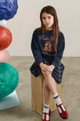 The Kids Heritage Sweatshirt in Midnight Blue.