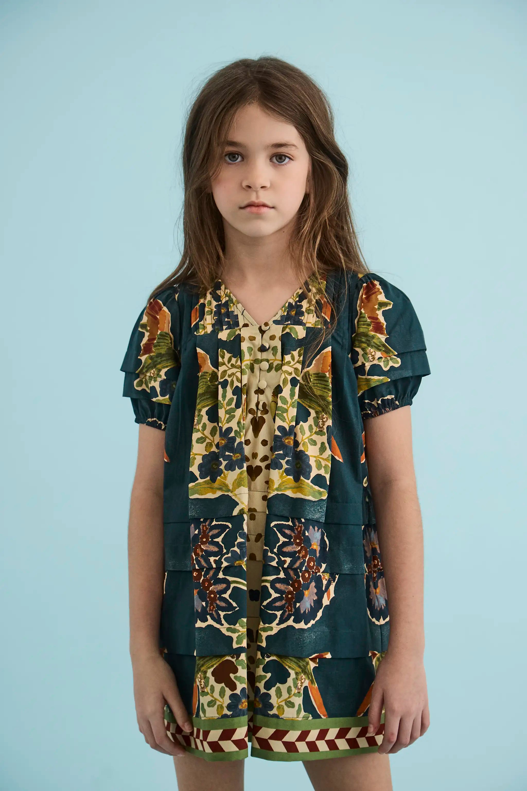 The Kids Jenkins Dress in Birds of a Feather Navy.