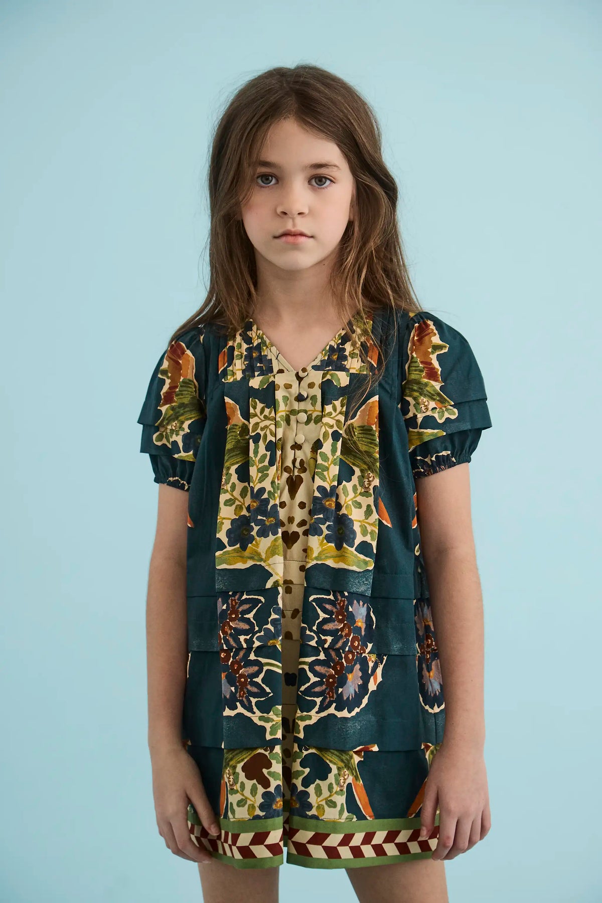 The Kids Jenkins Dress in Birds of a Feather Navy.
