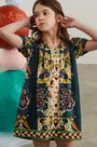 The Kids Jenkins Dress in Birds of a Feather Navy.