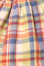 Close up of the Kids June Dress in Harbor Club Madras.