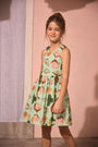 The Kids June Dress in Somers Shell Mint.