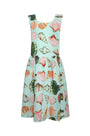 The Kids June Dress in Somers Shell Mint.