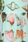 Close up of the Kids June Dress in Somers Shell Mint.