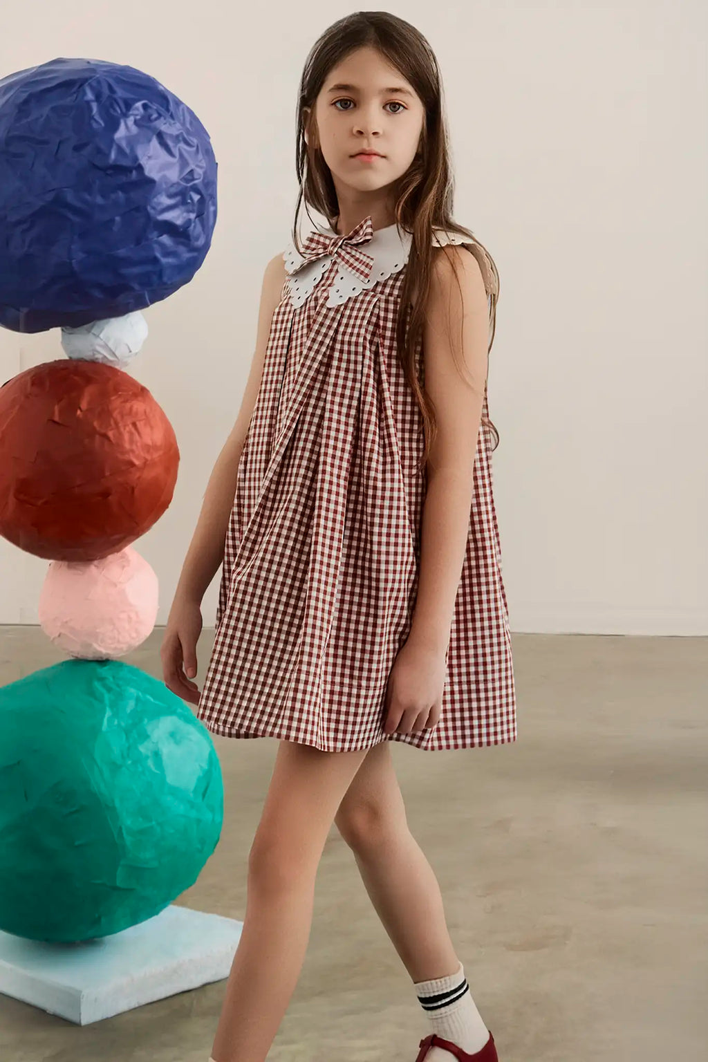 Kids Marianne Dress | Kids Gingham Dress | Hunter Bell