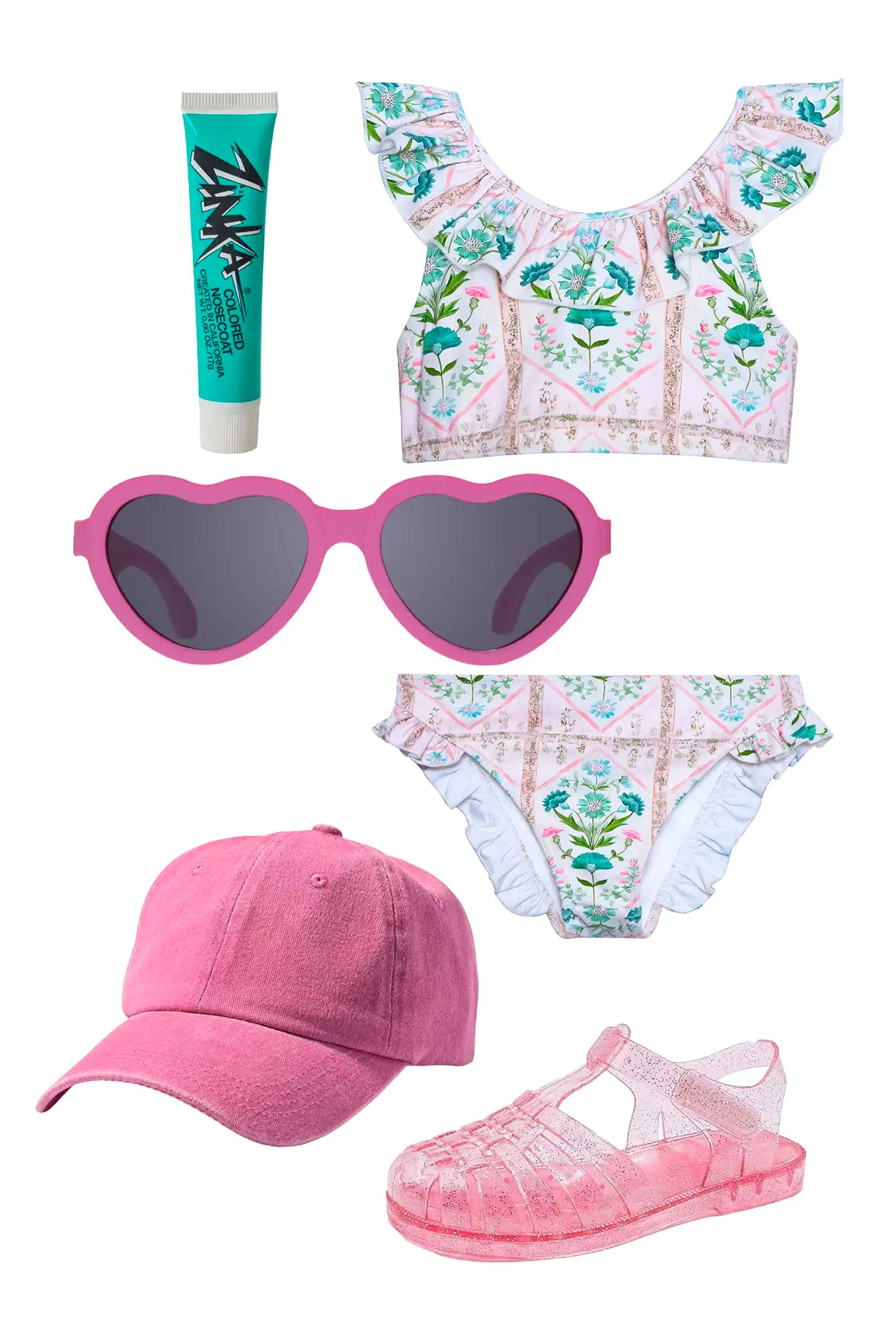 Kids Two-Piece Swimset | Kids Ruffled Bikini | Hunter Bell