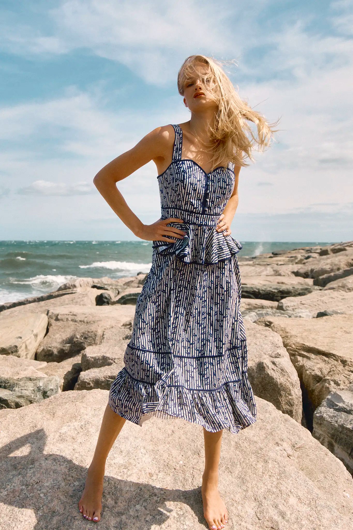 Lacey Dress | Peplum Midi Dress | Hunter Bell Lacey Dress | Peplum Midi Dress | Hunter Bell