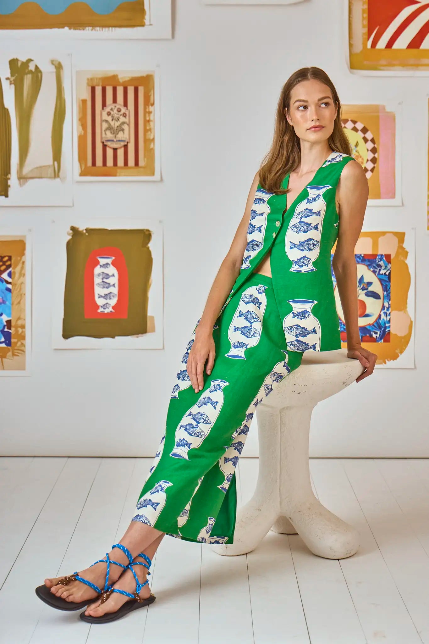Isla Skirt In Bright Green Isla Skirt In Bright Green