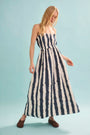 The Larkin Dress in Lighthouse Stripe Navy.