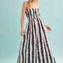 The Larkin Dress in Lighthouse Stripe Navy.
