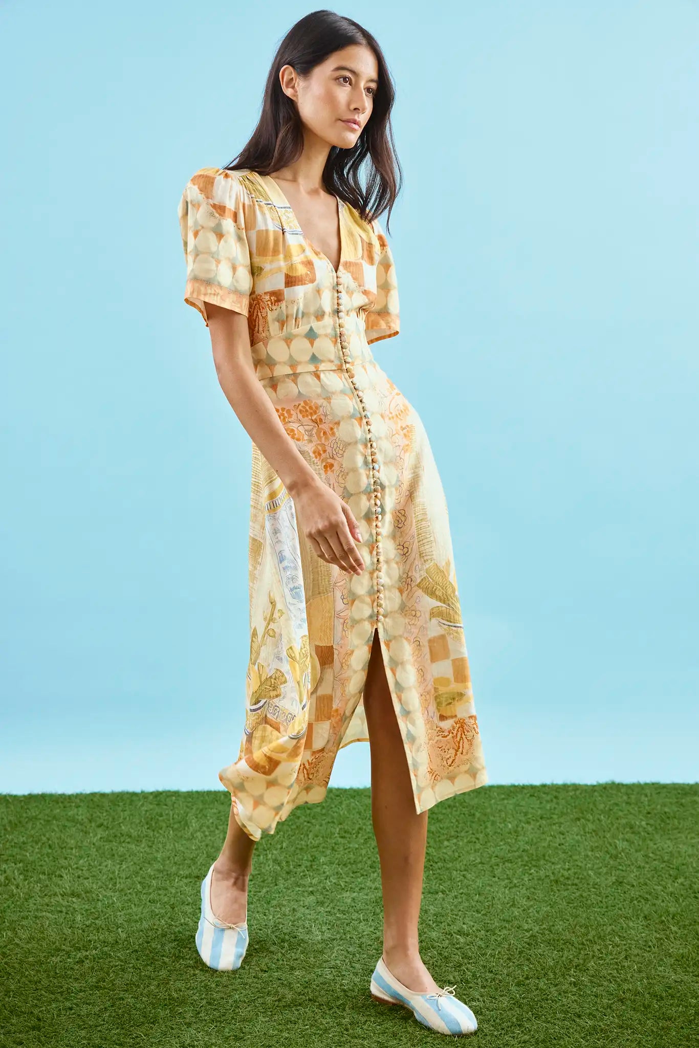 Larson Dress | A-line Midi Dress | Hunter Bell