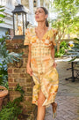 The Larson Dress, A-line midi dress, in Still Life Symphony.