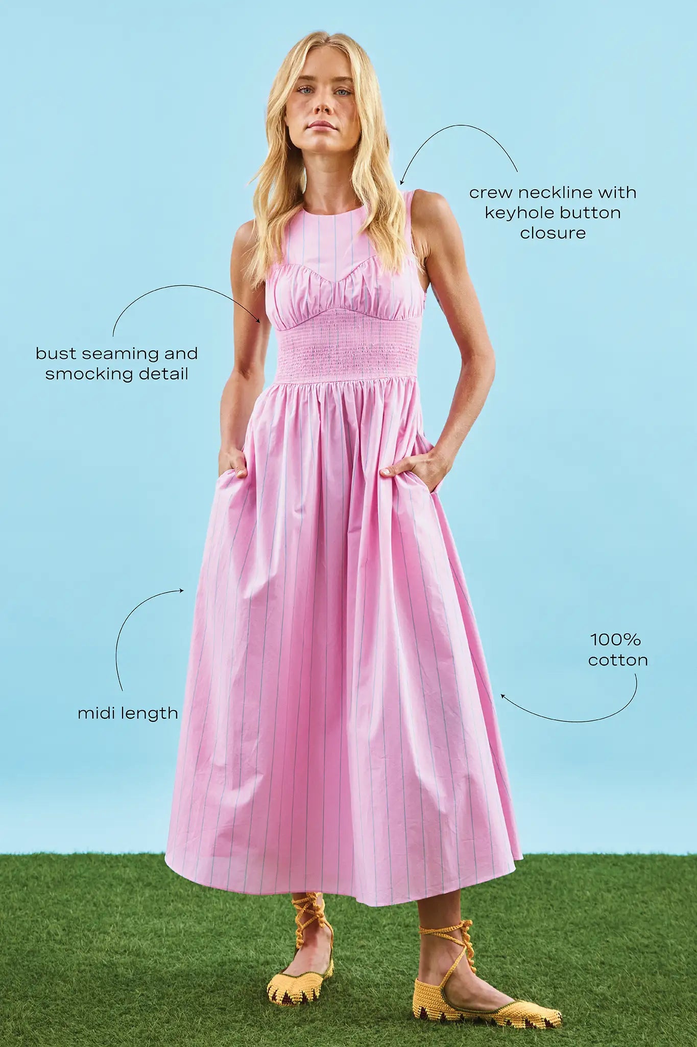 hunter bell april dress pink Hunter Bell Women's Parker Dress Saint Bernard