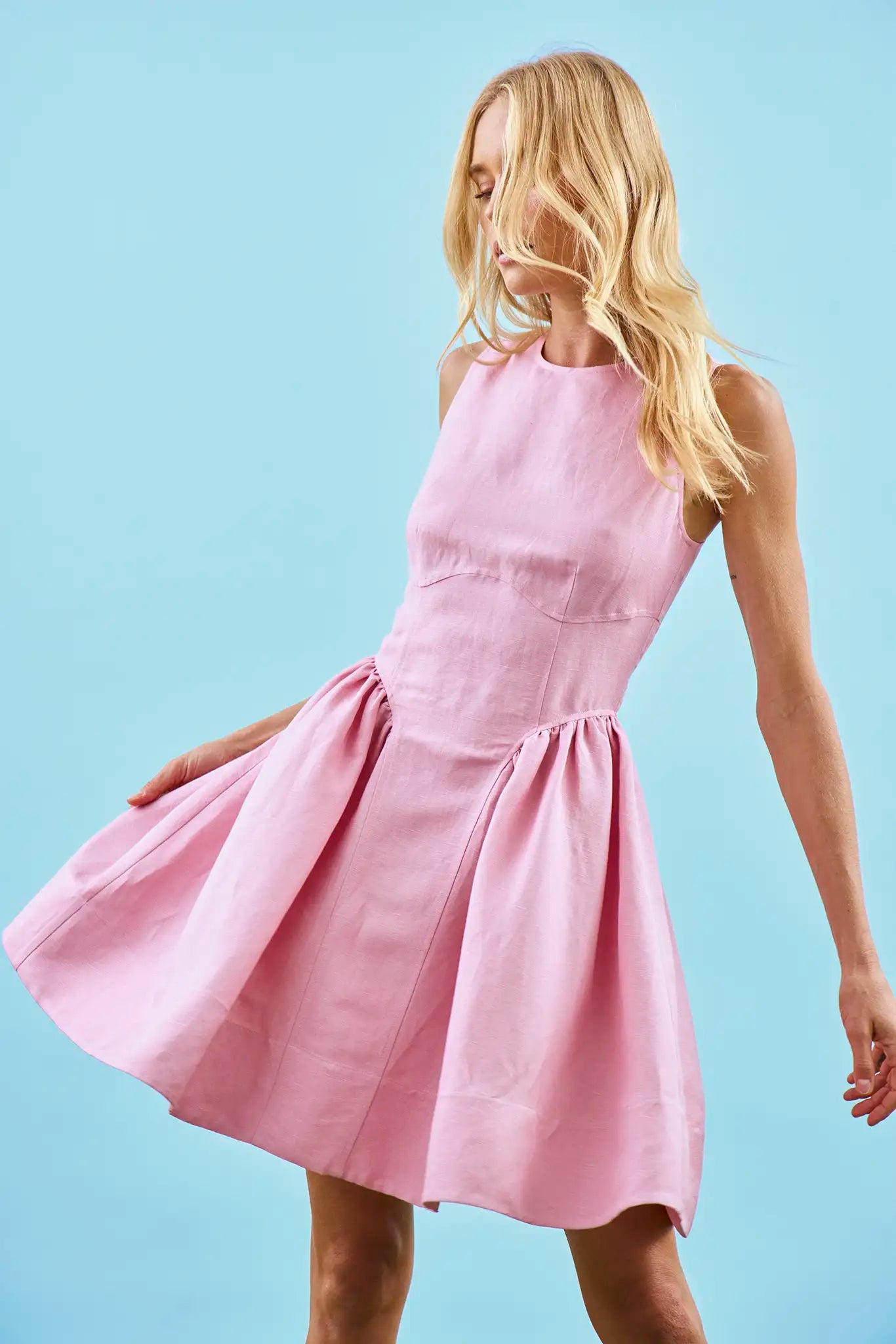 chinese dress ladies Layne Dress | Pink Sleeveless Mini Dress