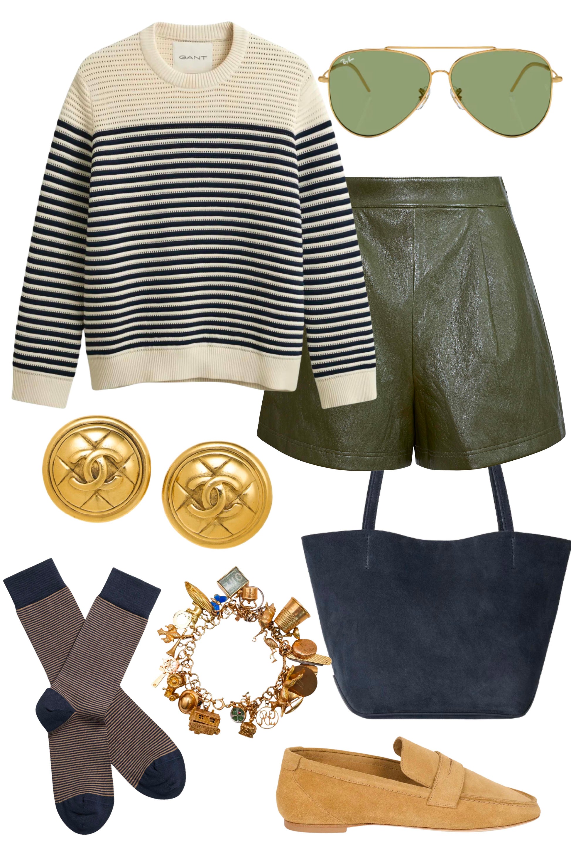 Ashton Shorts in Pinegrove styled.