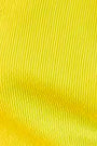 A fitted sweater-knit tee in vibrant neon yellow with a classic crew neckline and short sleeves.