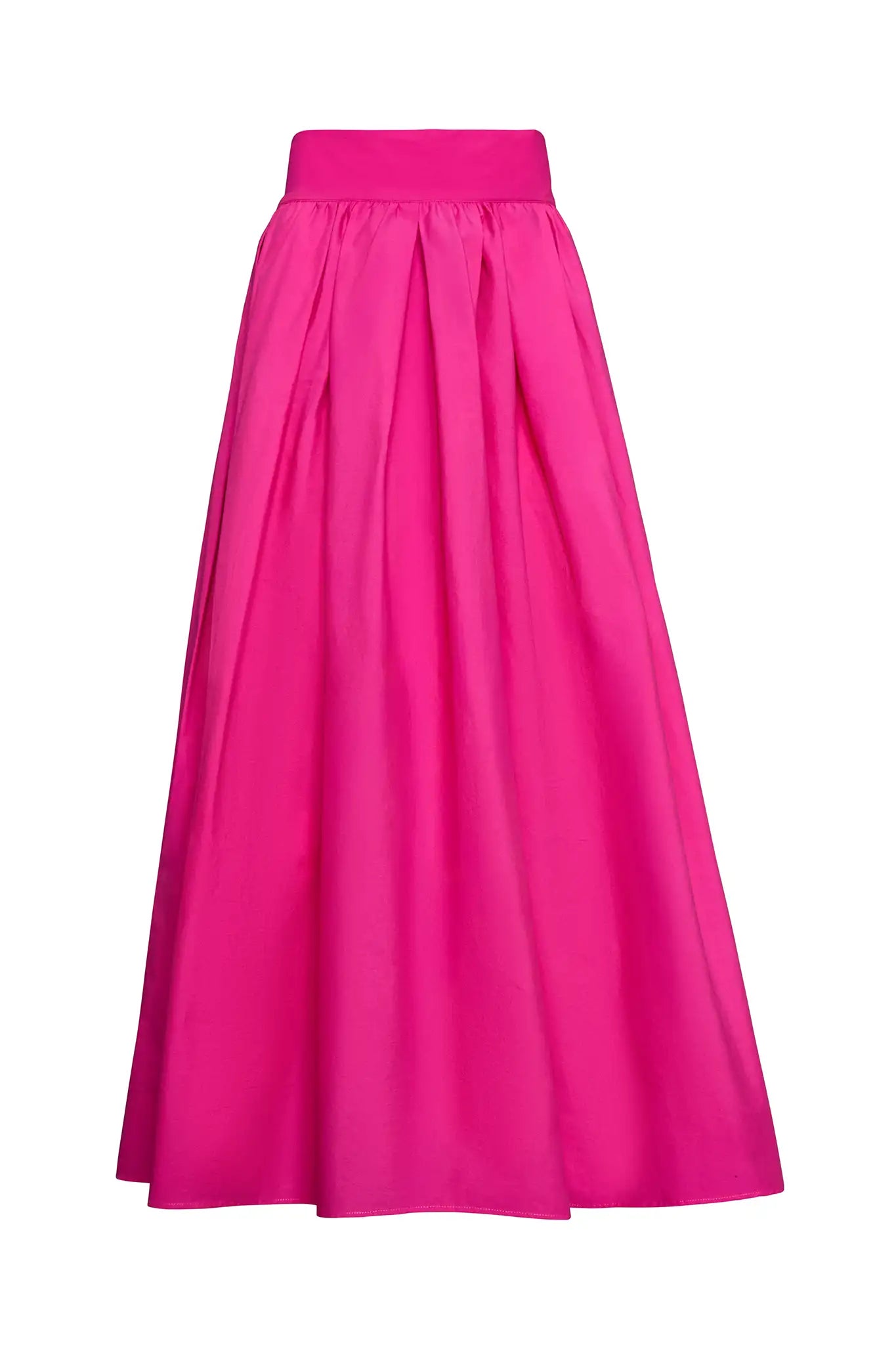 The Avenue Skirt is full-length in stretch taffeta. With a fixed waistband & functional pockets.