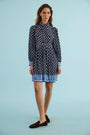 The Lila Dress in Thistle & Vine Blue. 