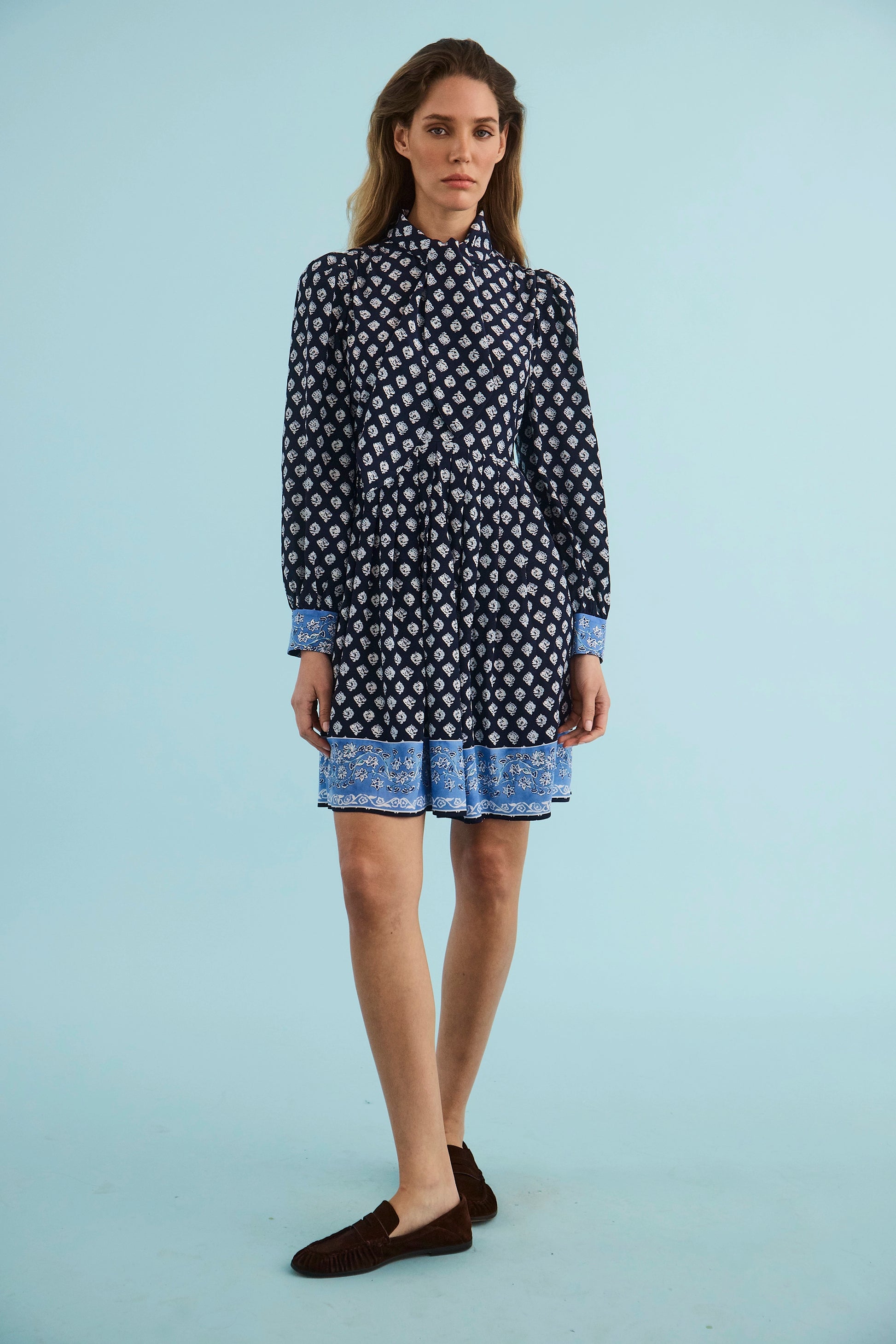 The Lila Dress in Thistle & Vine Blue. 