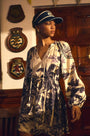 The Lisette Dress in Bermuda Toile.