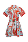 The Liza Dress in Lost at Sea print. 